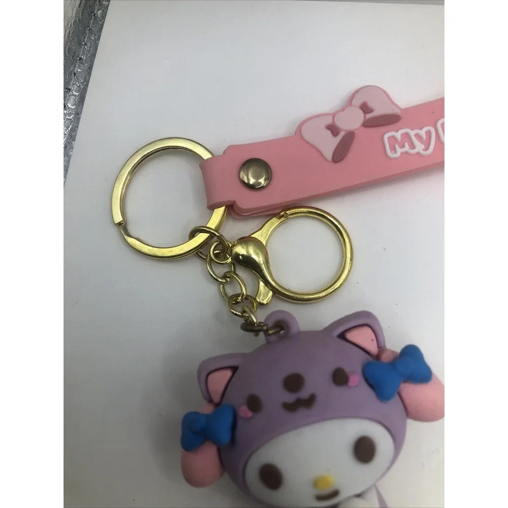 Sanrio Hello Kity Keychain 3D PVC, Charm Backpack My Melody